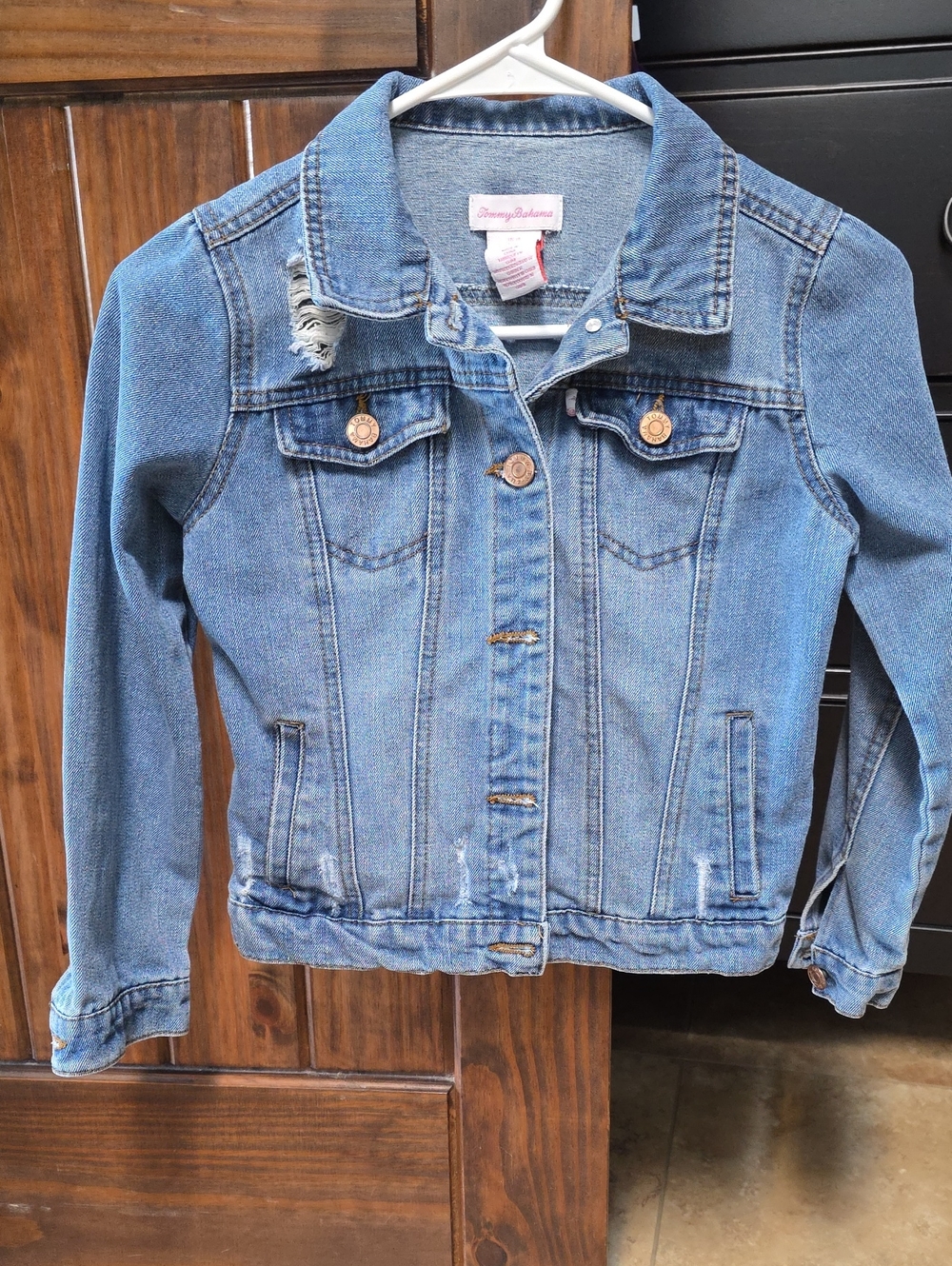 Tommy Bahama Kids Light Blue Denim Jean Jacket - Size 10